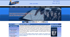 Desktop Screenshot of ijsetr.com